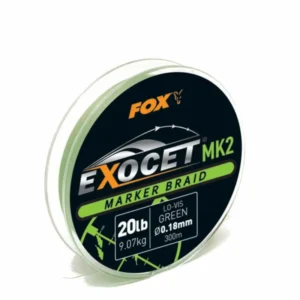 Fox Exocet MK2 marker braid 20lbx300m green (CBL012)