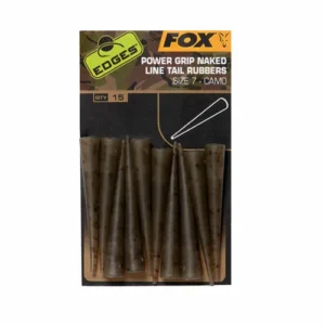 Fox EDGES™ Camo Power Grip Naked Tail Rubber vel.7 10kom - Tail Rubbers (CAC778)