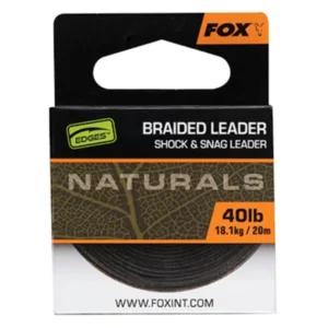 Fox Naturals Braided Leader 20m 40lb (CAC819)