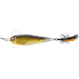 LiveTarget Flutter Shad (Jigging Spoon) Gold Black 60mm 21g (FSJ60SK208)
