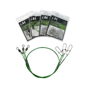 MATE WIRE LEADER 1X7 ROLLING SWIVEL AND NICE SNAP GREEN SAJLICE
