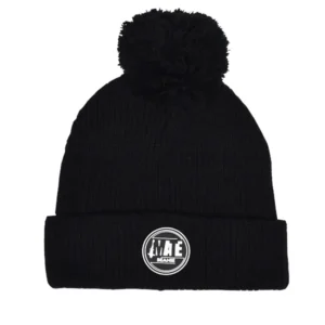 MATE Beanie Black With Rubber Label