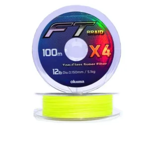 Okuma FT Braid Yellow X4 100m 0.165mm struna za ribolov