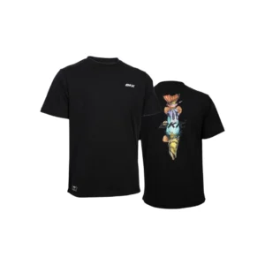 BKK SHORT SLEEVE CASUAL SHIRT - PIKE MAJICA KRATKIH RUKAVA CRNA SA SLIKOM ŠTUKE