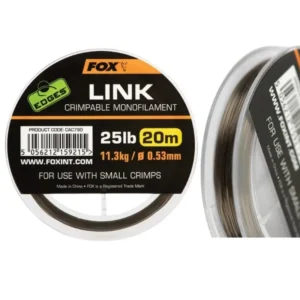 CAC792 Fox Edges Link Trans Khaki Mono 0,64Mm 20M 35Lb