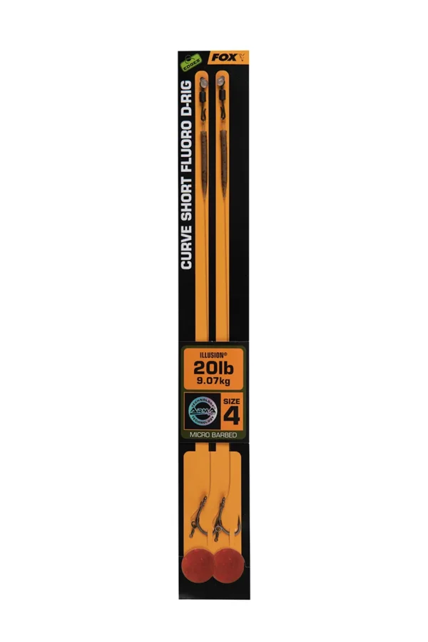 CCR183 Fox Edges Curve Short Fluoro D-Rig 2 - 30lb Illusion x 2
