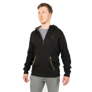 Fox LW Black/Camo Zip Hoody #XXL (CFX138)