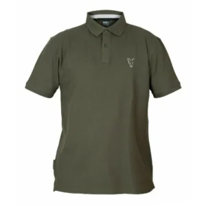 Fox Collection Green & Silver Polo Shirt #L (CCL081)