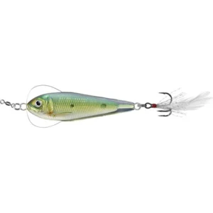 LiveTarget Flutter Shad (Jigging Spoon) Gold Green 60mm 21g (FSJ60SK204)
