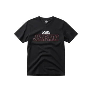 XZOGA V-NECK SHORT SLEEVE BLACK - SUPLJIKAVA MAJICA
