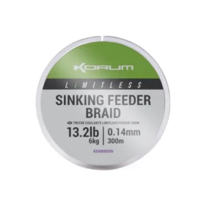 K0400009 KORUM Limitless Sinking Feeder Braid 300m 0,14mm