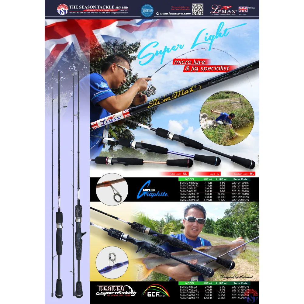 Lemax Rod SM-Micro Game - SM-MG 66MLS2 # 4-10lb 201cm 4-12gr štap za ribolov